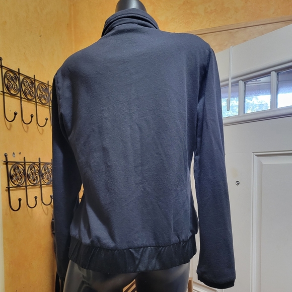 Adidas Performance Jacket Women's L Black Cotton Poly Blend - Picture 4 of 5